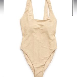 Aerie one piece metallic bathing suit